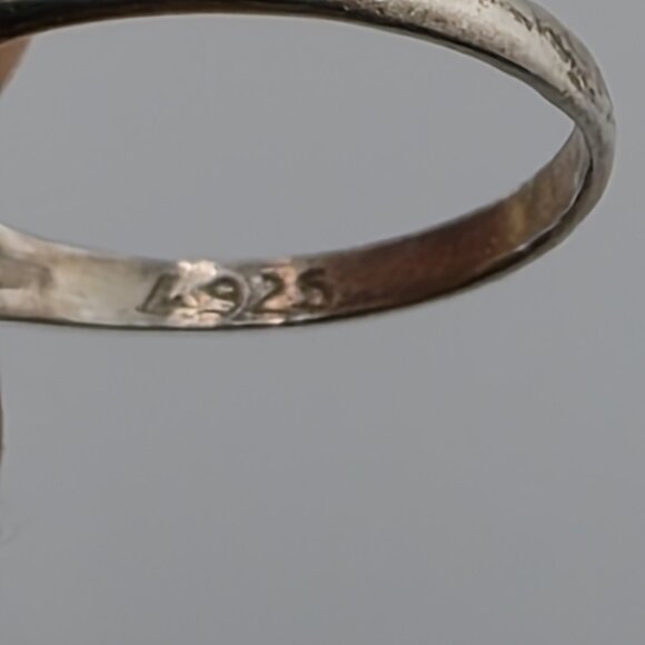 925 Sterling Silver Ring Filigree Dainty Band Size 7.5 Boho Jewelry Stackable - Picture 7 of 7